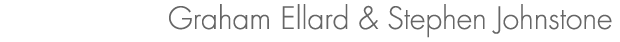 Graham Ellard & Stephen Johnstone